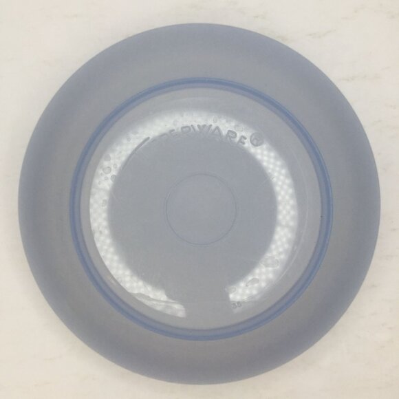 Vintage Servalier Tupperware Set 2 Cereal Bowl Blue Yellow Sunburst Lids Storage - Picture 10 of 16